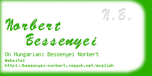 norbert bessenyei business card